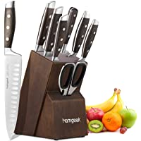 homgeek Cuchillo de Cocina Profesional- Juego Cuchillos Cocina Hecho de Acero Inoxidable 1.4116 Alemán- Incluye Tijeras…